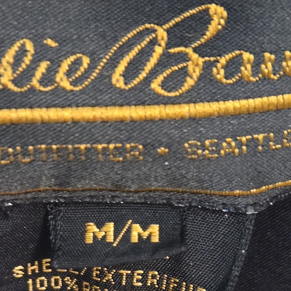 Vintage 90s Eddie Bauer Mens Teal Gore-Tex medium Rain Coat Jacket‎ Windbreaker - Picture 7 of 16